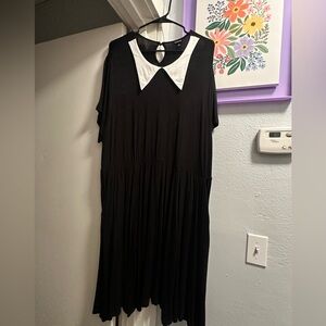 Torrid Black Dress with White Collar